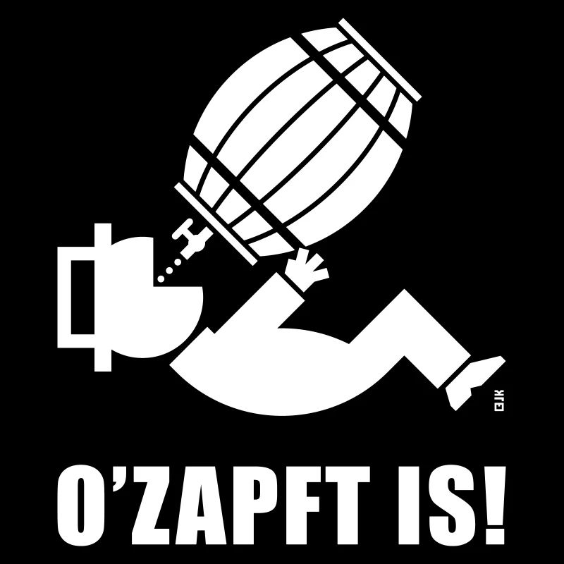 O’Zapft Is! (Bier / Biertrinker Unter Bierfass)