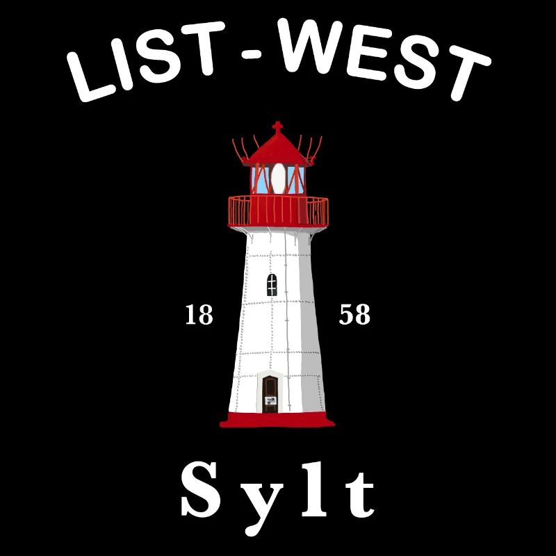 Sylt, Iconic lighthouse List-West, Mer du Nord