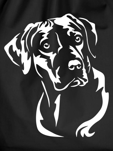 Rhodesian Ridgeback Kopf "Black Edition"