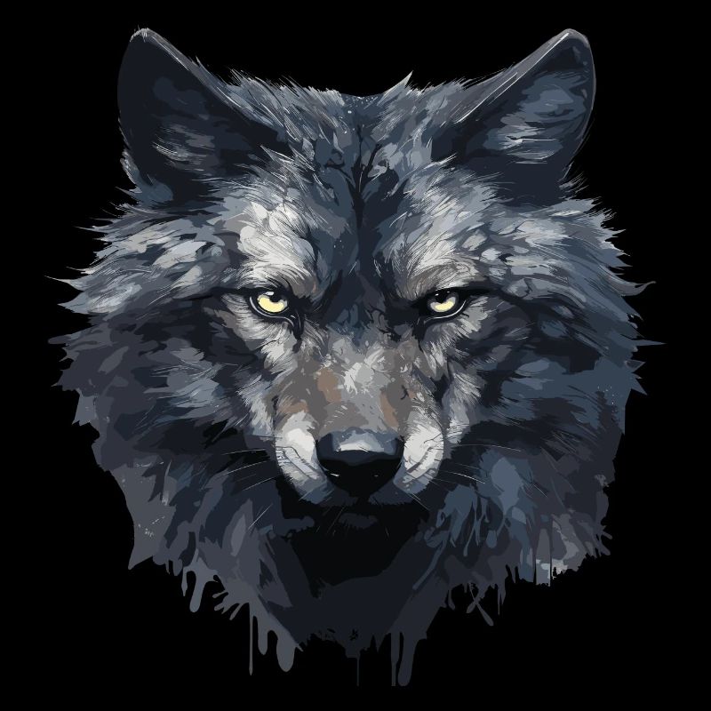 Cooles Wolfs Design