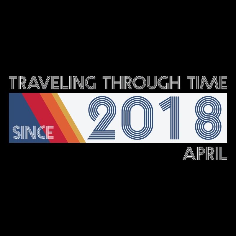 Funny Zeitreise Geburtstags Design April 2018