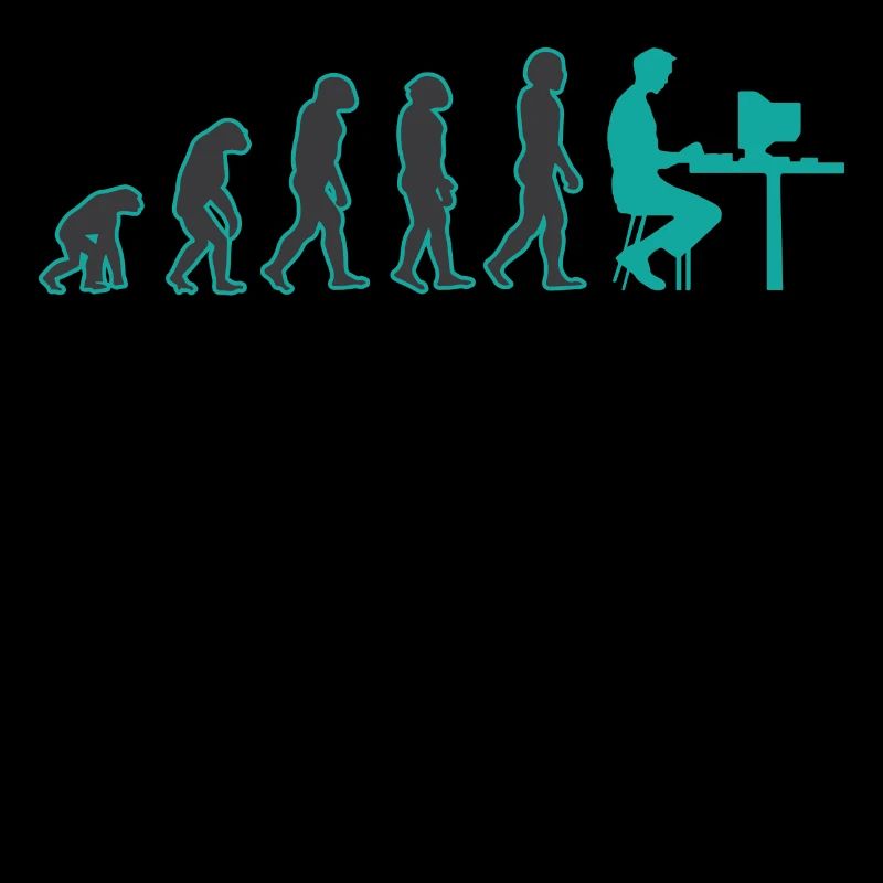 Evolution computer nerd nerds gift idea