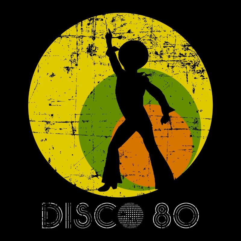 Disco 80 s Retro Style Dance Geschenk