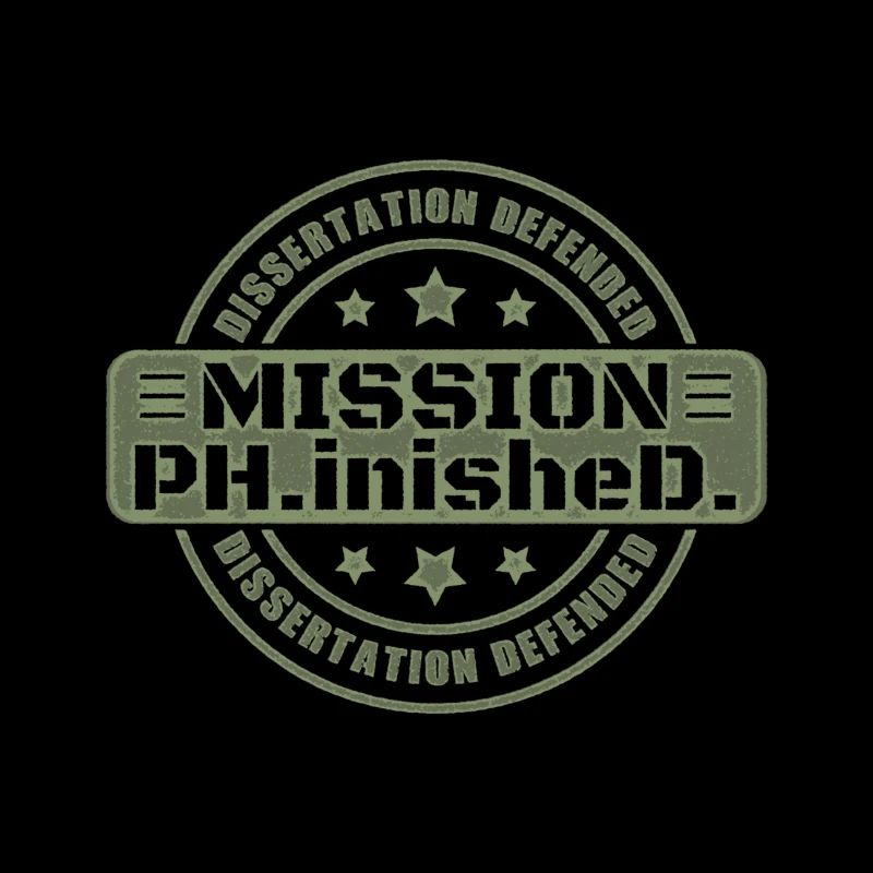 Dissertation Defended Ph.D. Mission beendet Geschenk