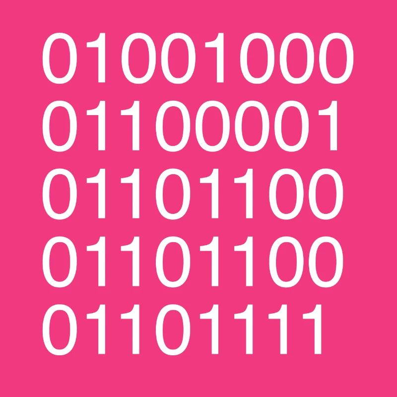 Informaticien code ASCII binaire
