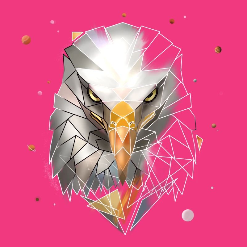 Bald Eagle | Low Poly Art | Cool polygon