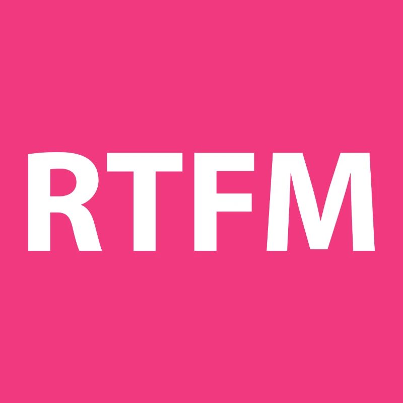 Rtfm Programming Informatik Geschenk