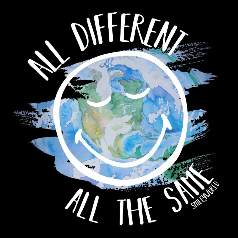 All Different All the Same Smileyworld white