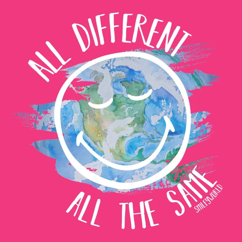 All Different All the Same Smileyworld blanc