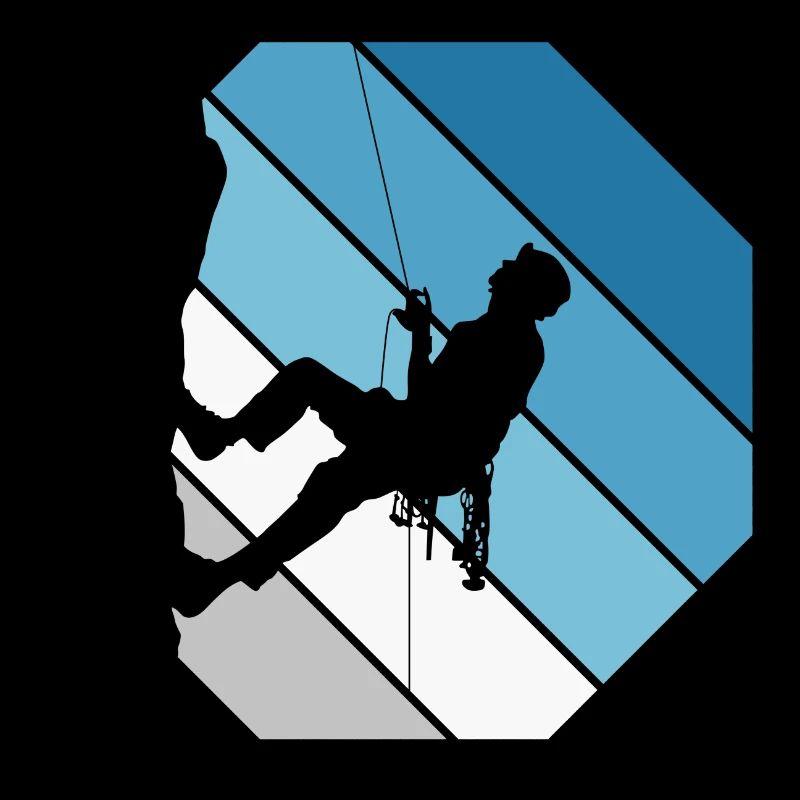 Bergsteigen Klettern Geschenk Bouldern Retro Cool