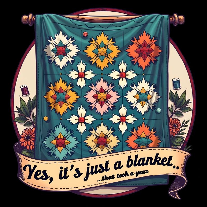 Quilting Sewing - Self-Sewn Blanket