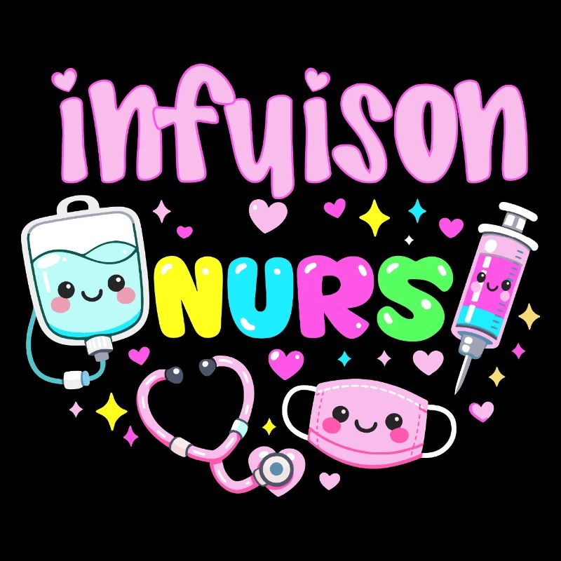 Infirmière en Perfusion Cadeau Soignant Kawaii