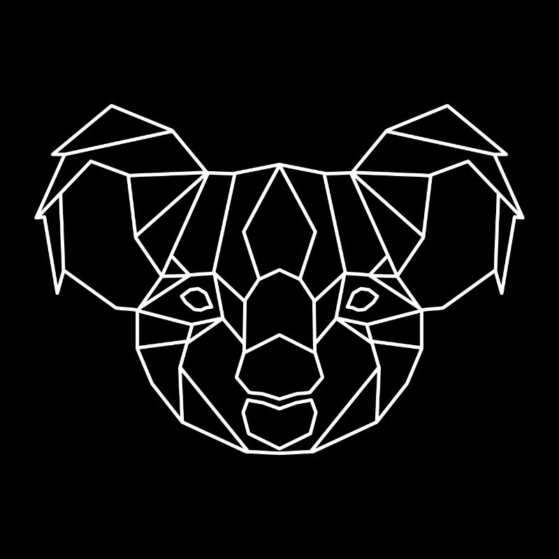 Koala géométrique mignon