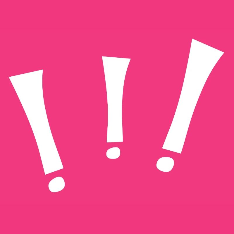 Three exclamation points