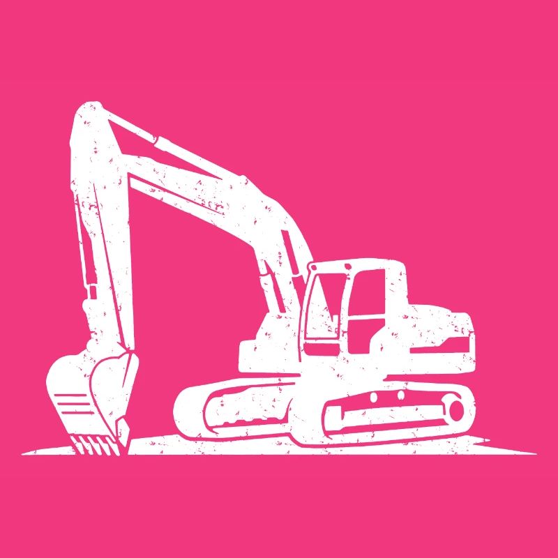 Loading Bucket Silhouette Excavator Operator Gift