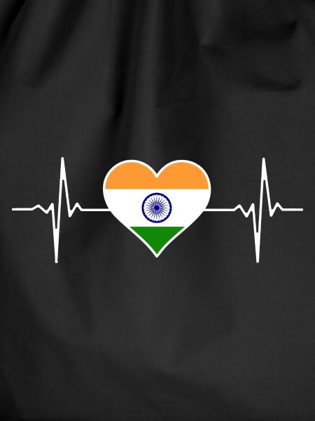 India Flag Heartbeat