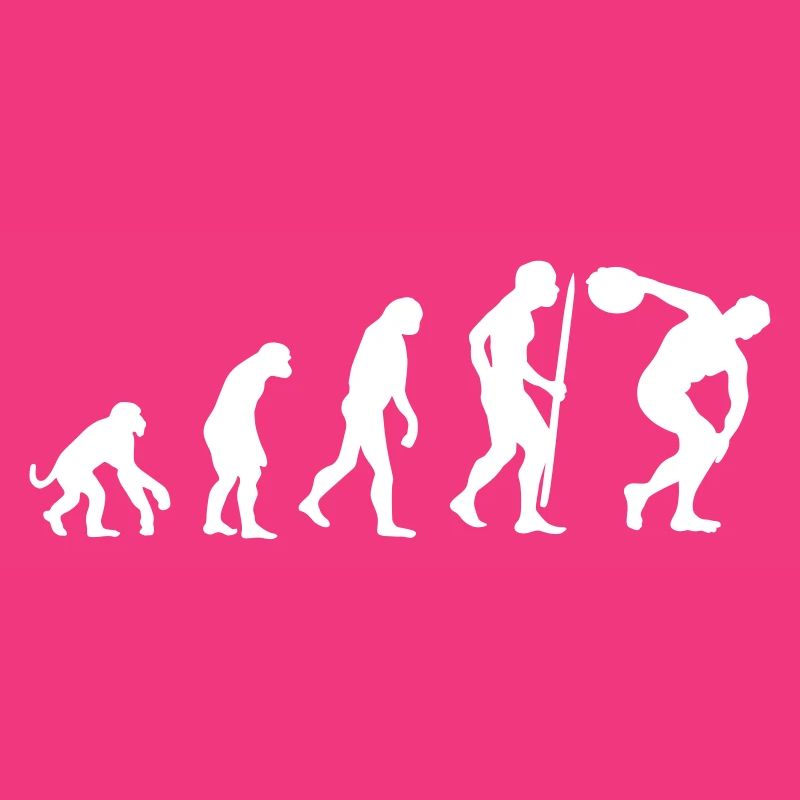 Evolution discus throw Athlete discus thrower