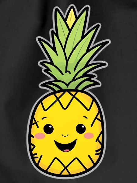 Kawaii Pineapple Mascotte