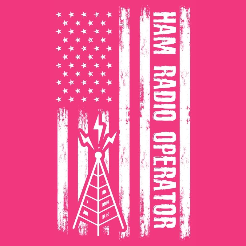 Patriotic Ham Radio Operator Morse Coding A Ham