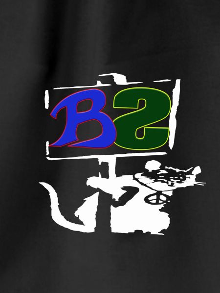 Banksy Style logo white