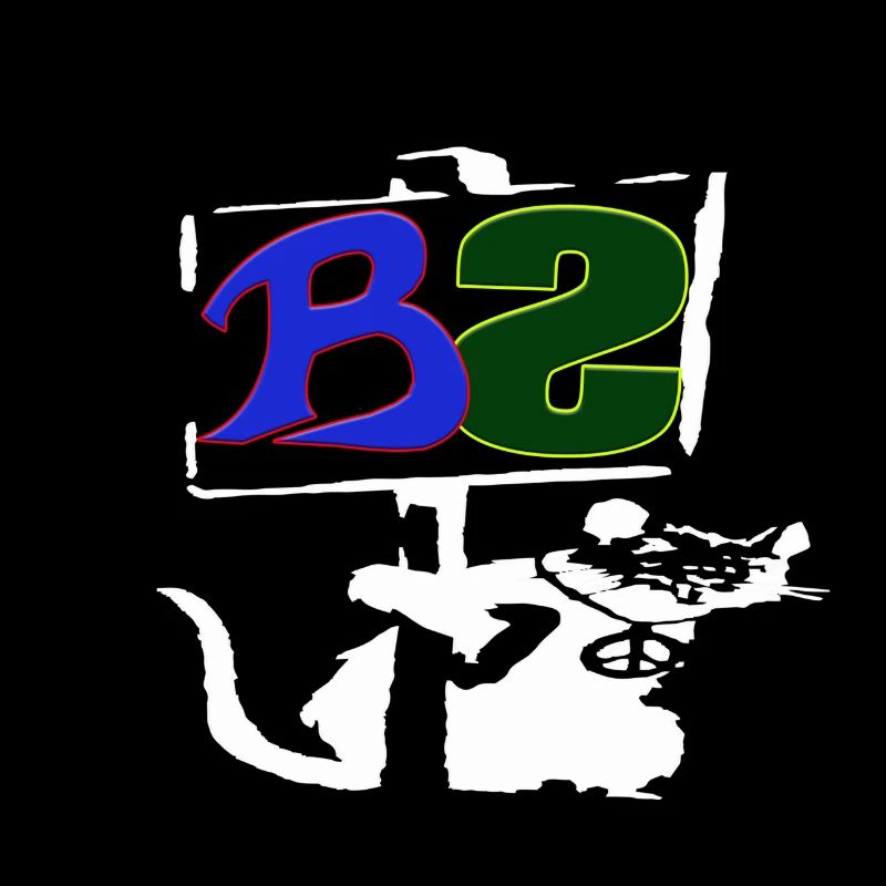 Banksy Style logo white