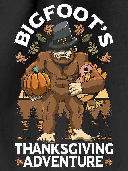 Bigfoot Thanksgiving Pilgrims
