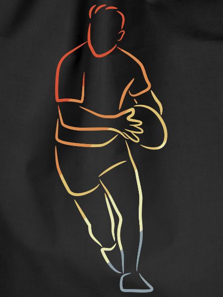 Rugby Player Sketch