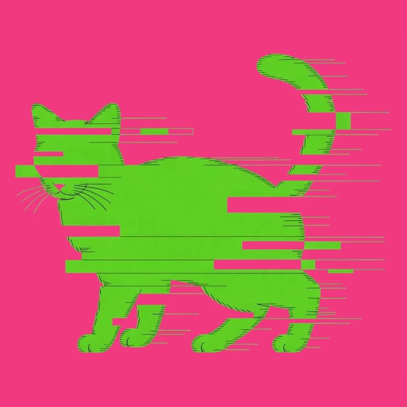 Glitch Katze