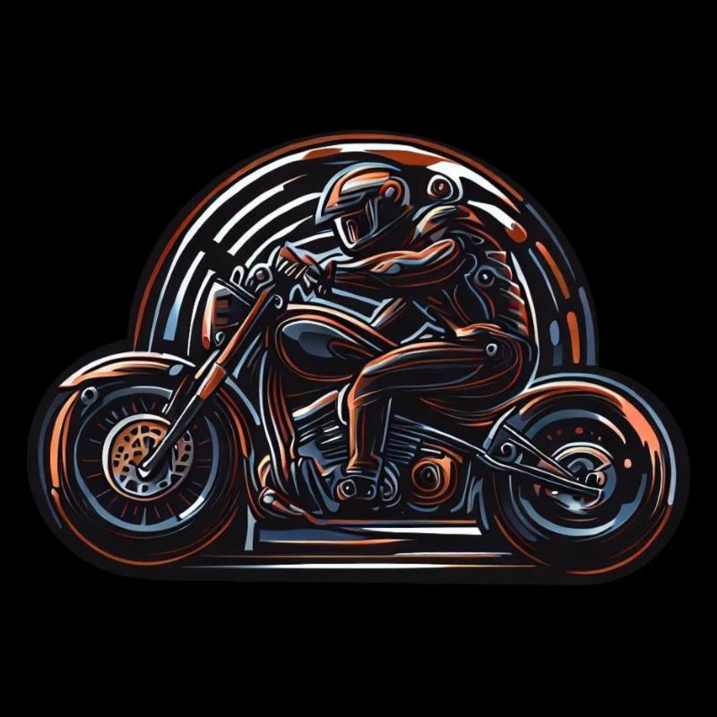 Motorbiker Cool Logo