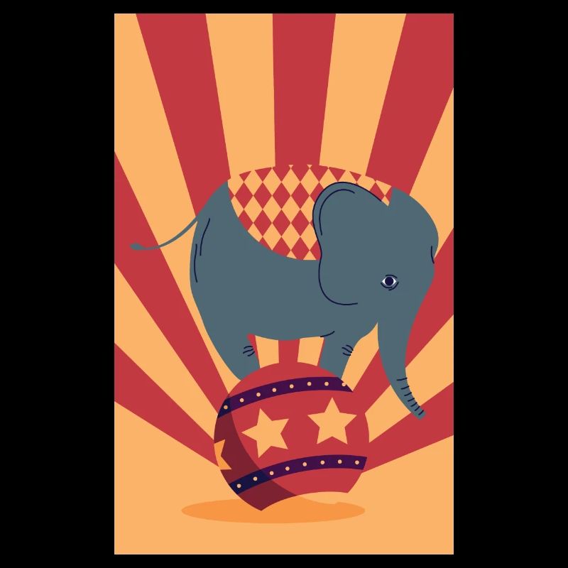 Poison monocycliste Retro Elephant