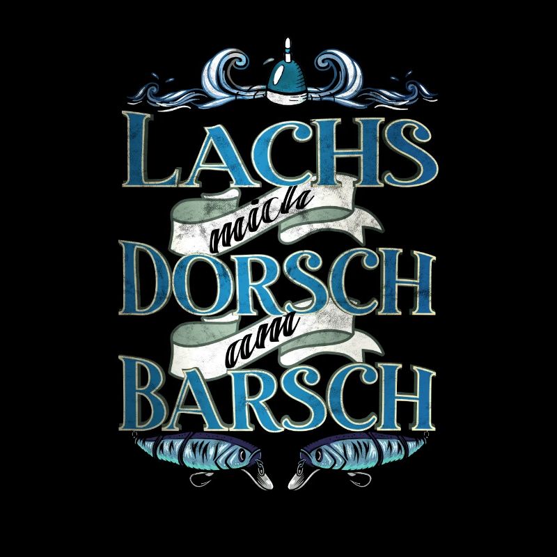 Angler Humor Geschenk witziger Spruch mit Barsch