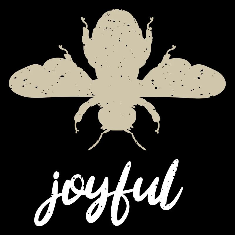 Beige Bee Joyful Biene Be Joyful