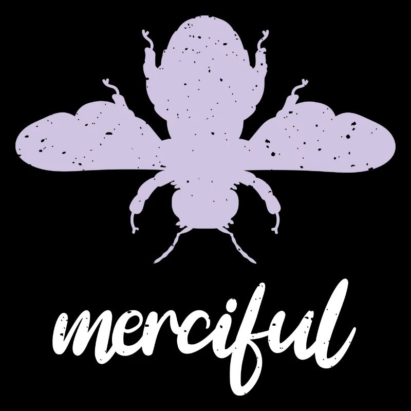 Lila Pastell Bee Merciful Biene Be Merciful