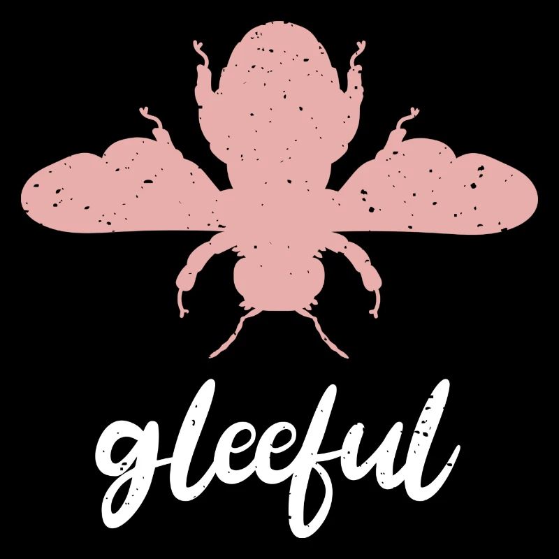 Abeille rose Abeille joyeuse Soyez joyeuse
