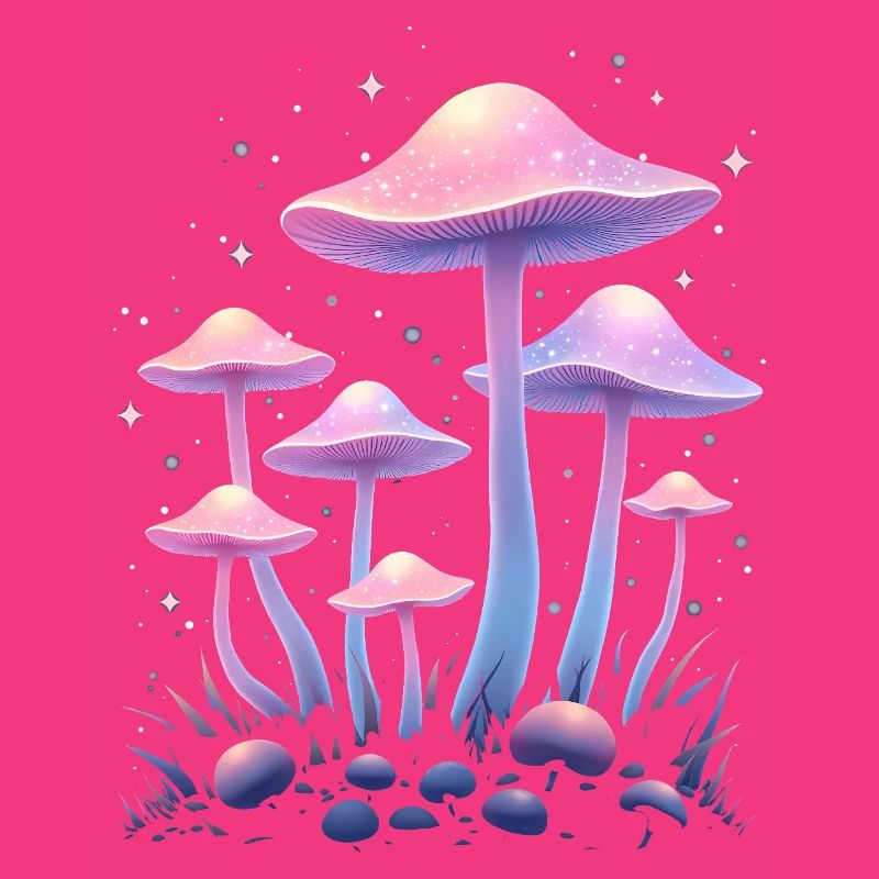Magic Mushrooms Design - Mystic Forest