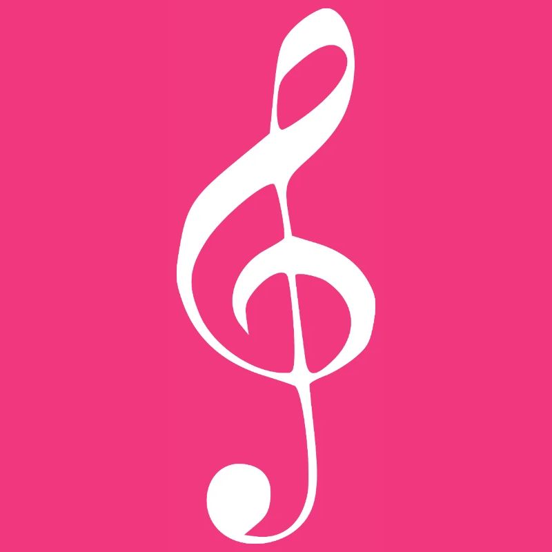 Note de clé de musique note note blanche