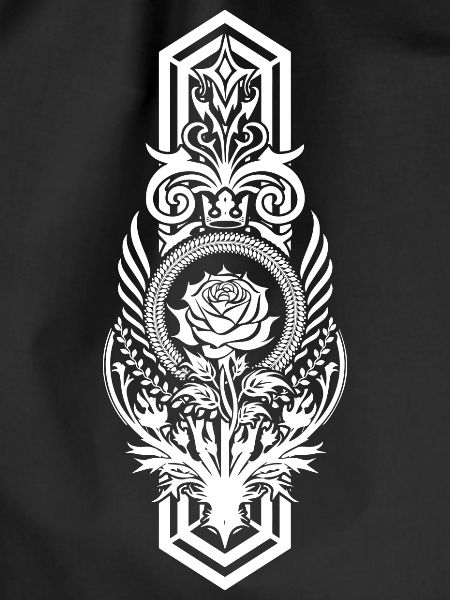 Pink medieval banner