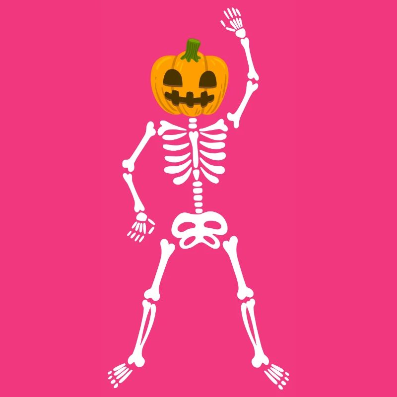 Happy Halloween Pumpkin Skeleton Workout Training