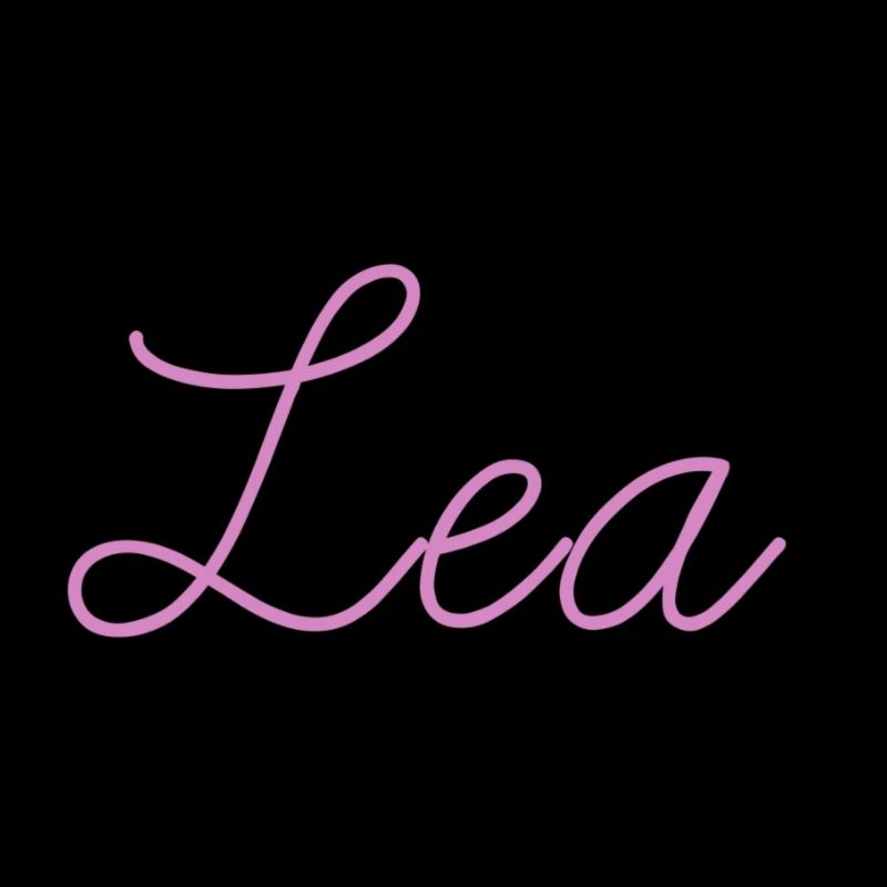 lea, nom, script, rose, cadeau, bébé