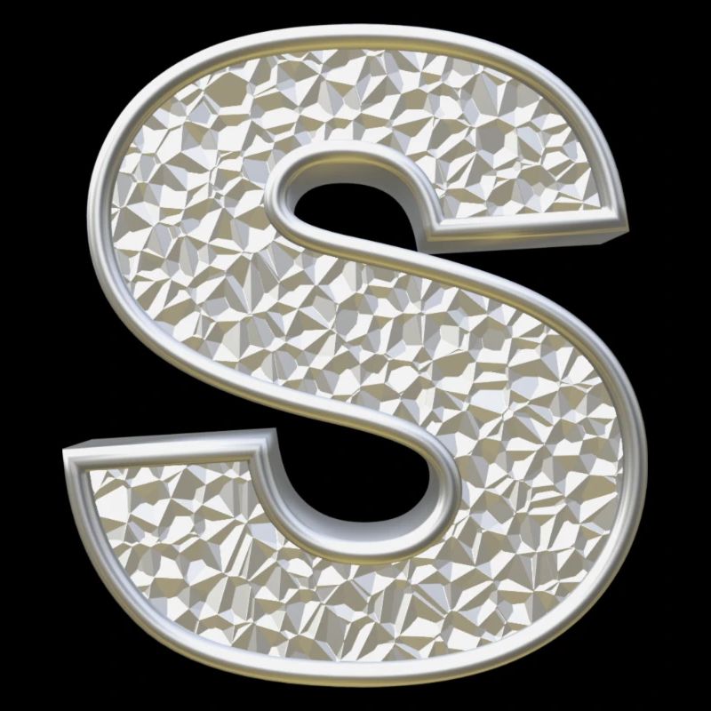 S, letter, initial, monogram,