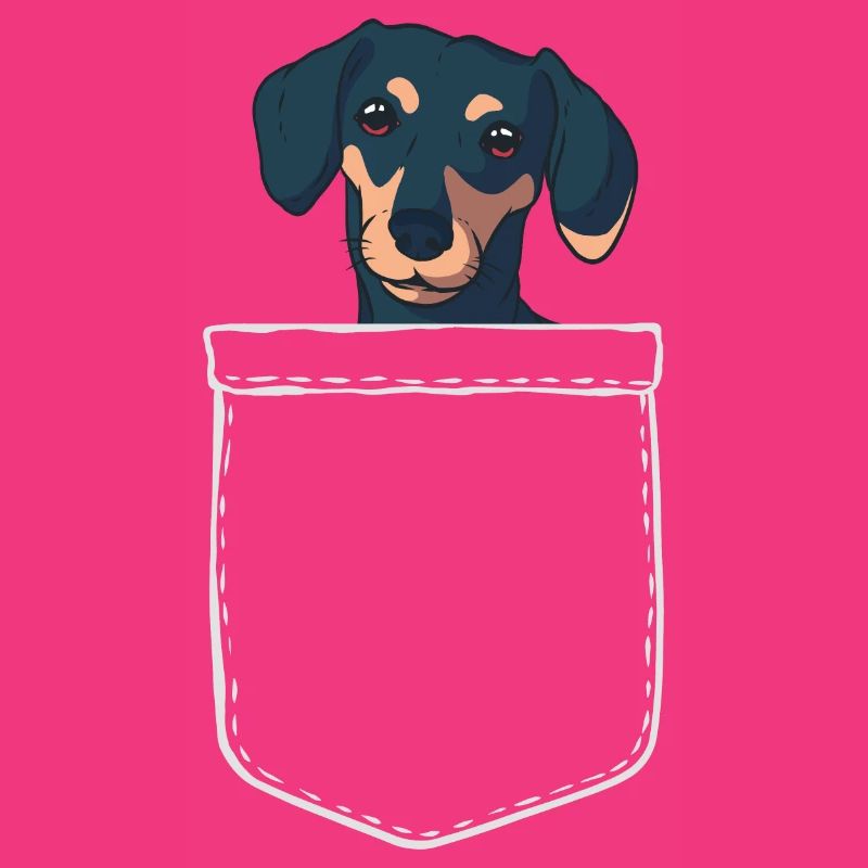 Dacker Brusttasche Tier Haustier Hund Geschenk