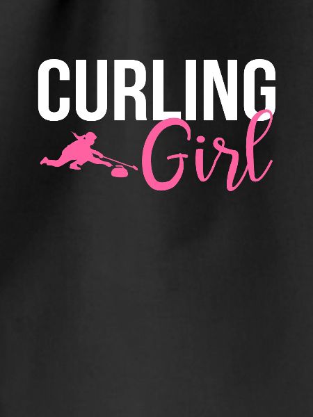 Curling girl, curling