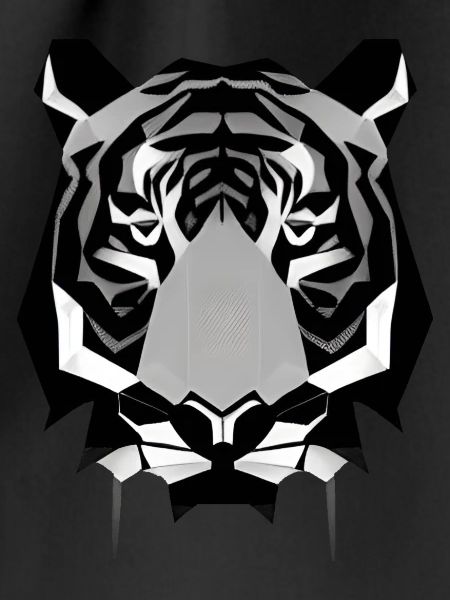 Polygon Design Säbelzahntiger Tierkopf