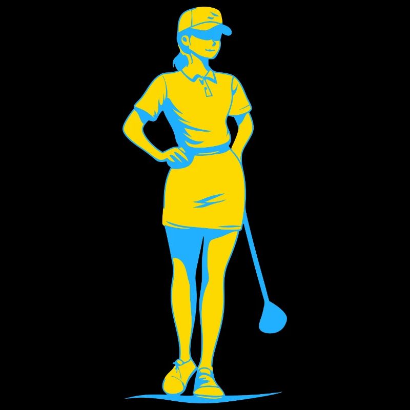 golf golferin golfschläger
