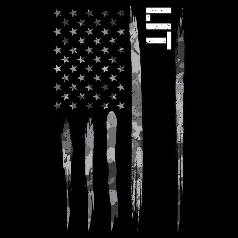 Lit - Drapeau américain