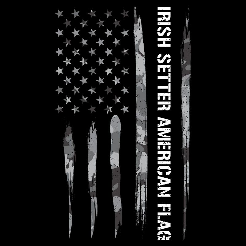 Irish Setter American Flag