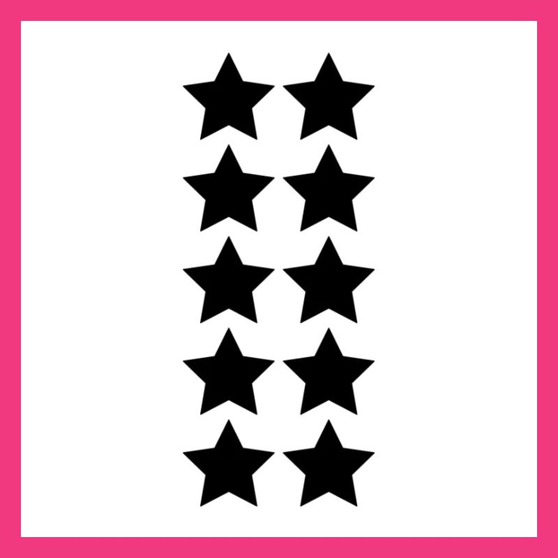 Pullover mit schwarzen Sternen auf der Vorderseite