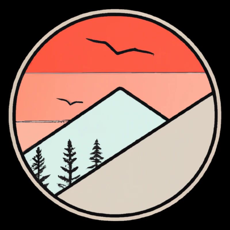 Minimalist mountains
