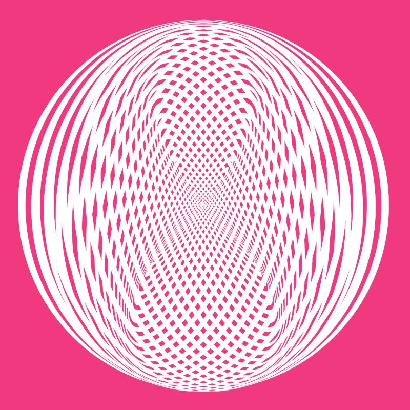 Abstract Black Round Shape Optical Illusion