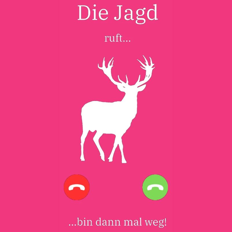 Anruf Hirsch die Jagd ruft Geschenk Jäger
